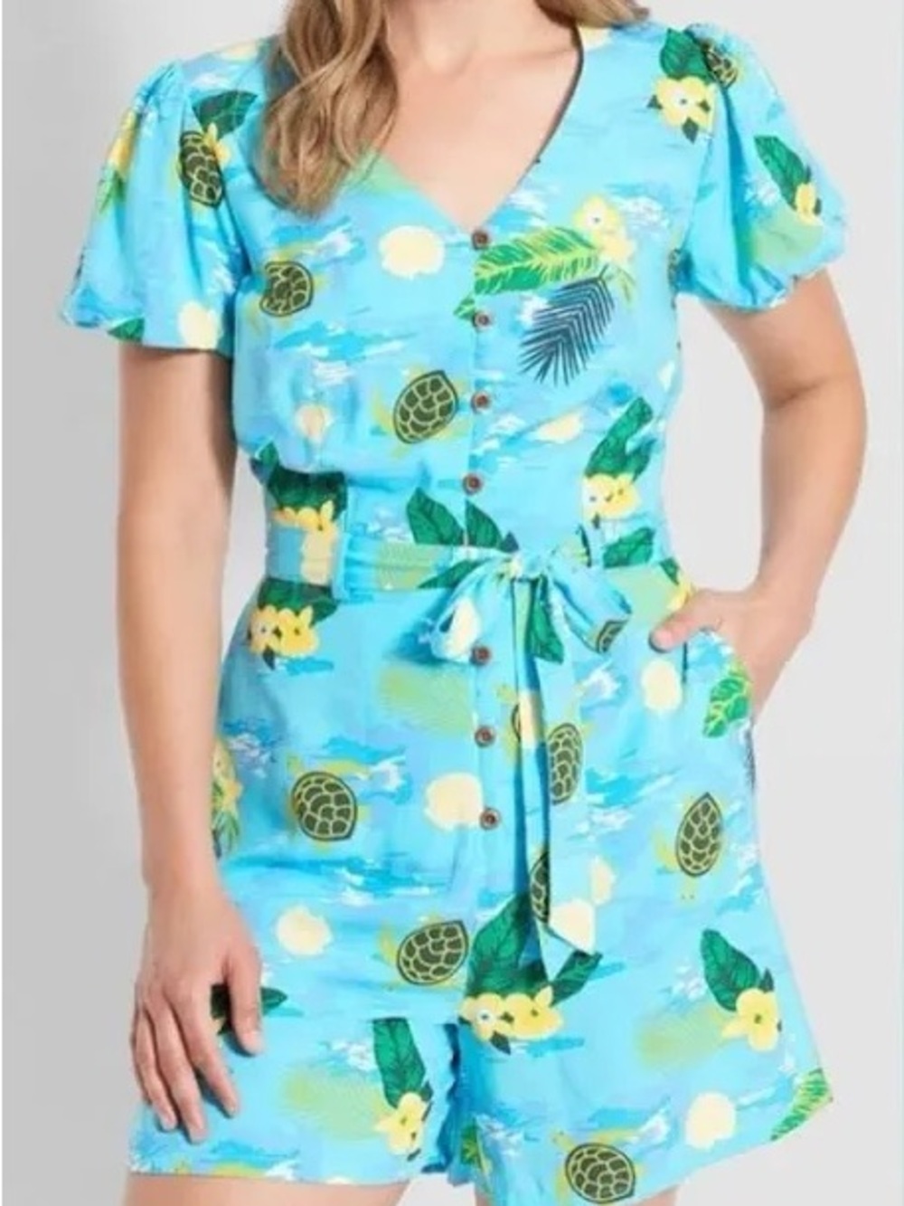ModCloth x Collectiff Sea Turtle Hawaiian Romper ~ 4 ~ 🐢